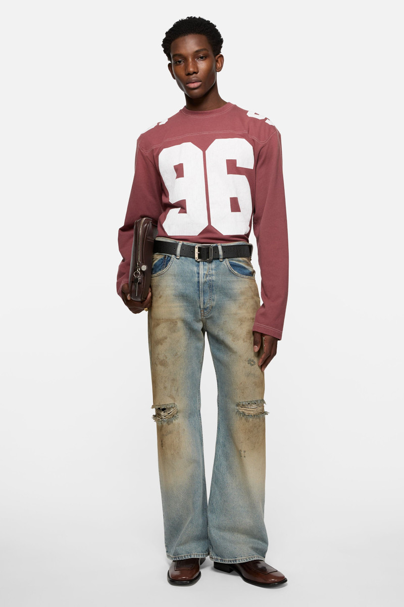 Acne Studios Logo jersey t-shirt - Faded red outlook