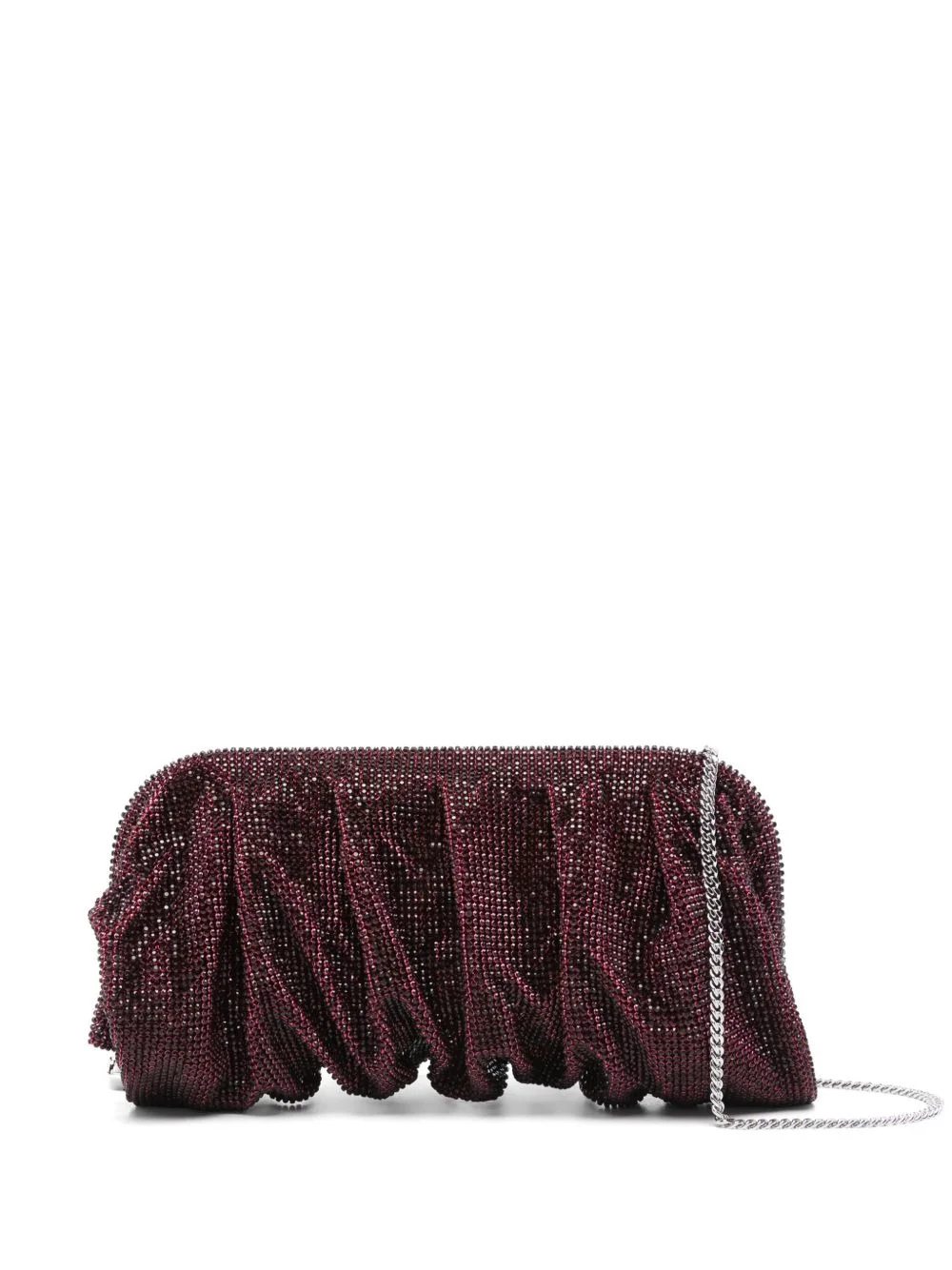 embellished gathered clutch - 1
