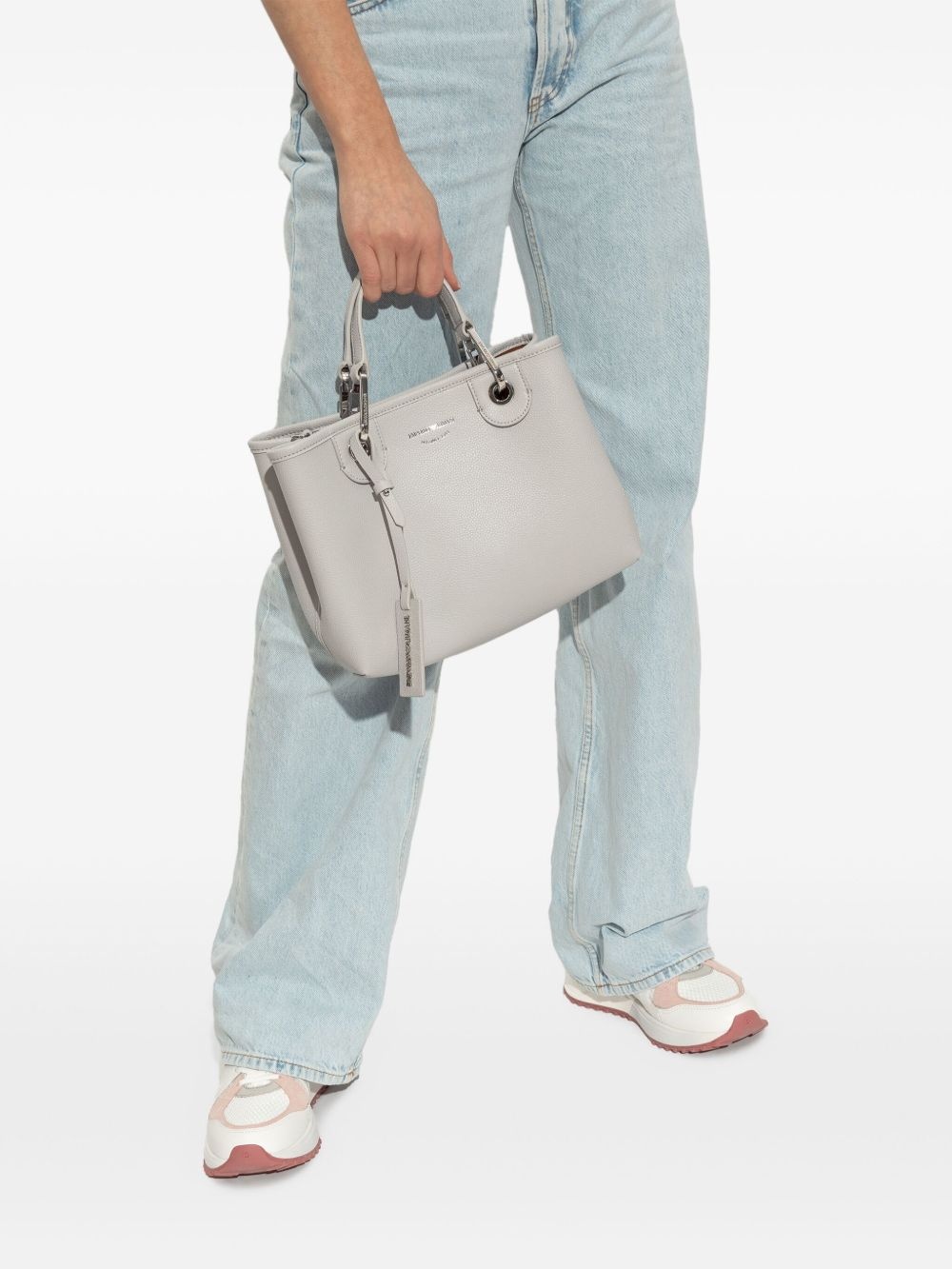 logo-debossed tote bag - 2