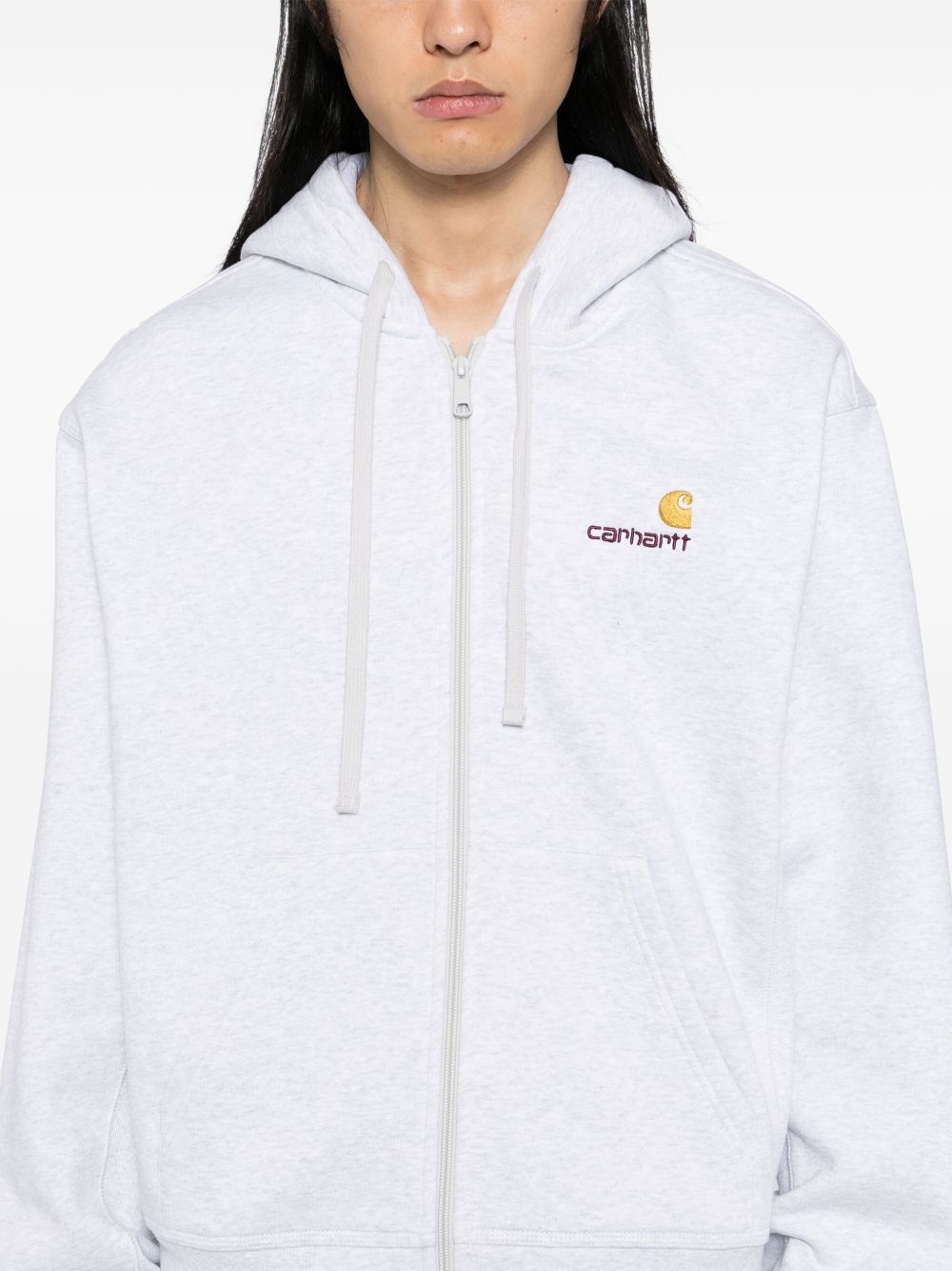 logo-embroidered hoodie - 5