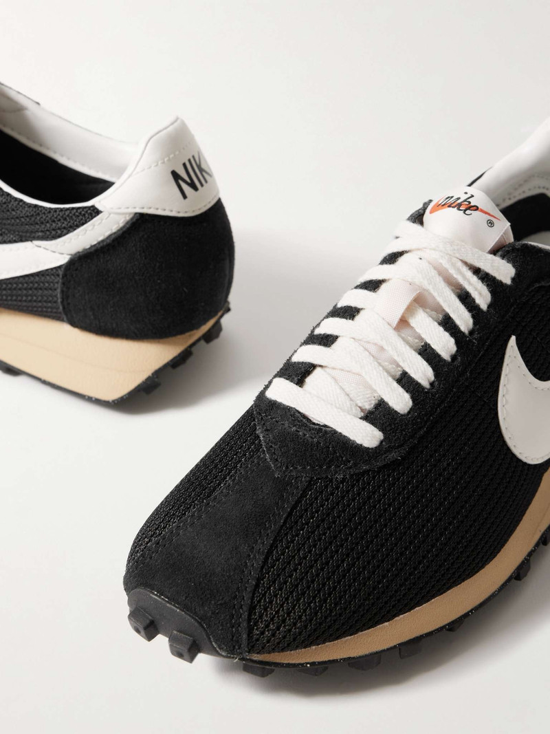 LD-1000 Leather and Suede-Trimmed Mesh Sneakers 6