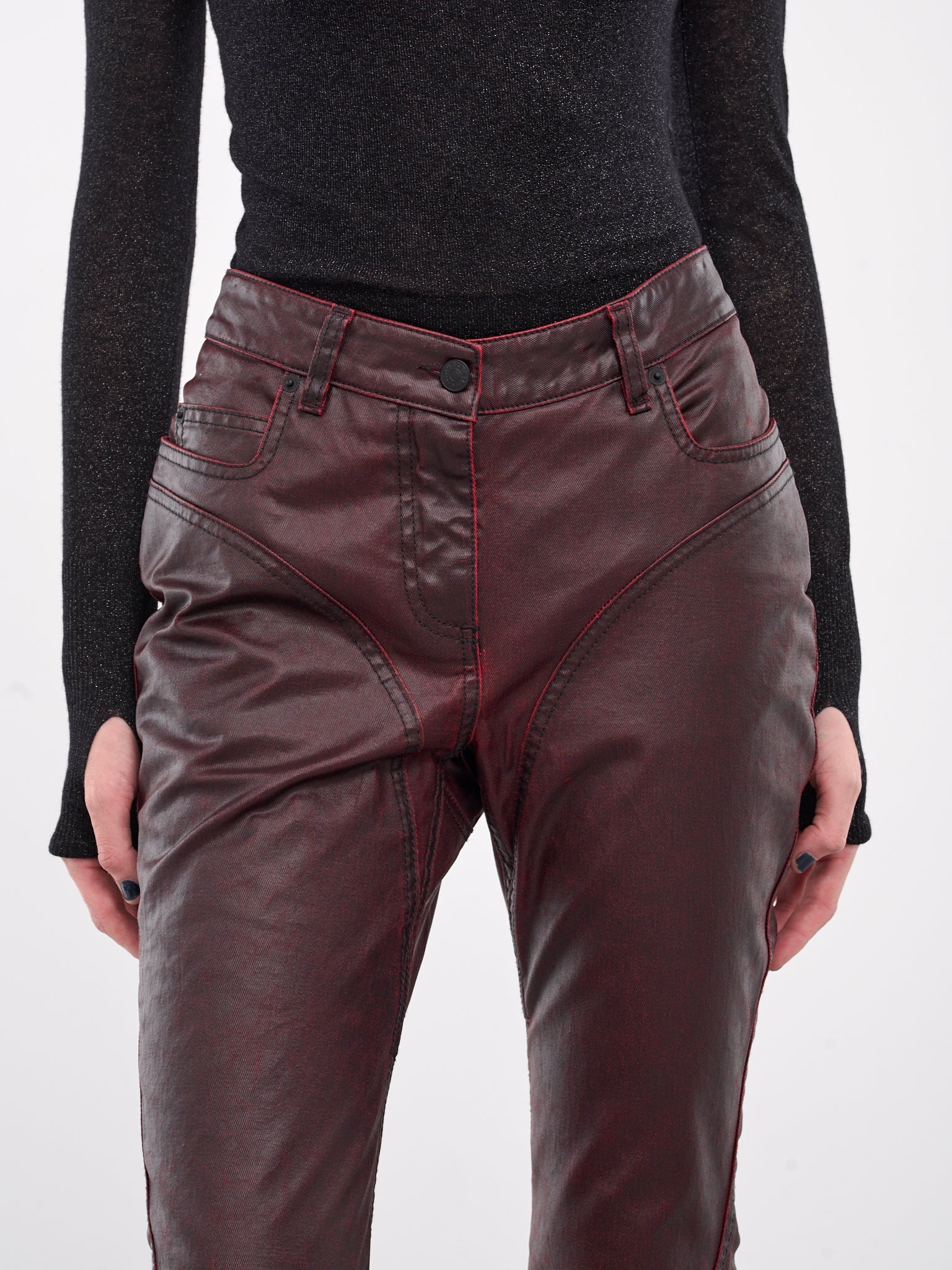 Vampire Waxed Denim Trousers - 5