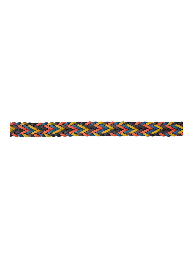 Paul Smith Brown Reversible Plaited Leather Belt outlook