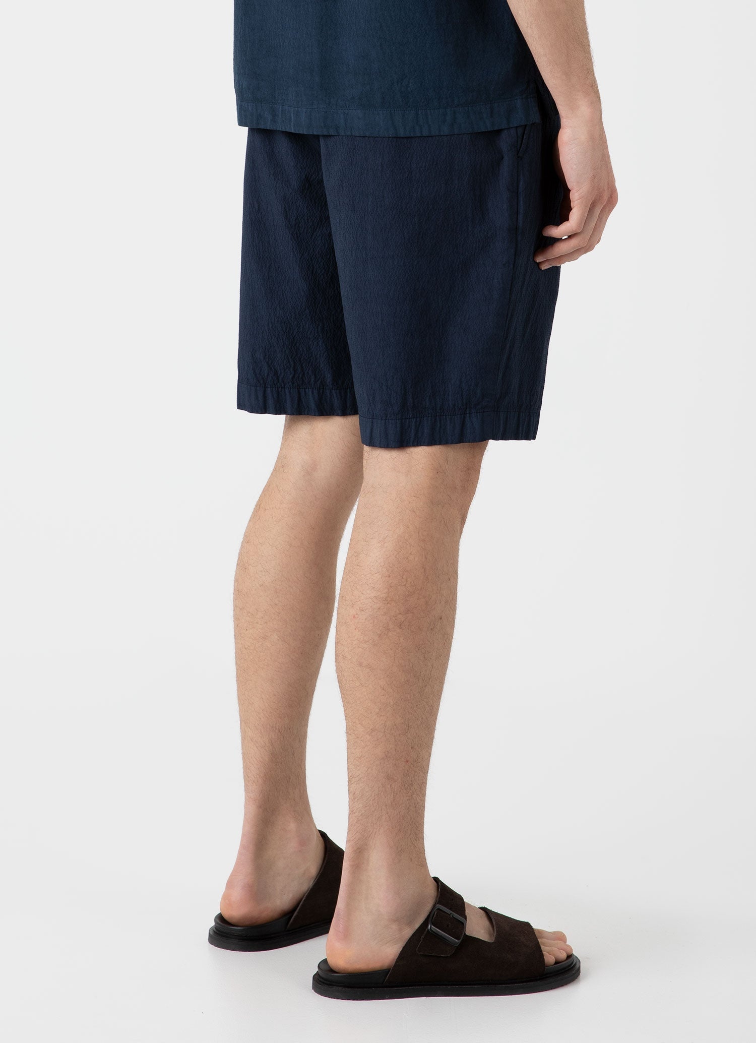 Pleated Seersucker Shorts - 5