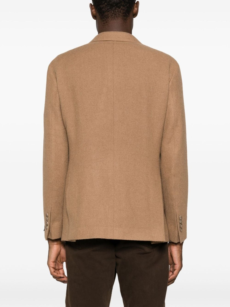 logo-patch double-breasted sport jacket 4