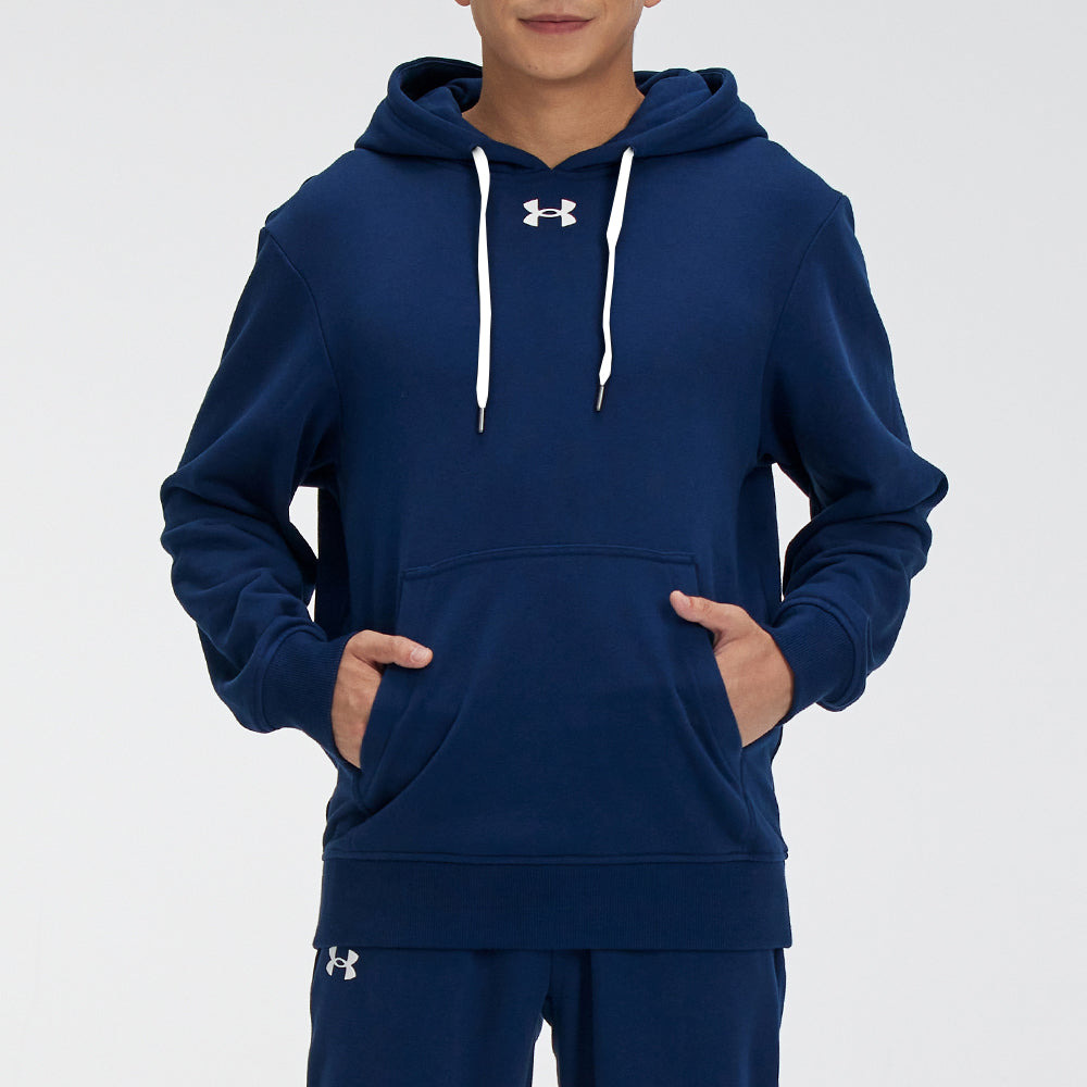 Under Armour Hustle Fleece Hoodie 'College Blue' 21600303-408 - 4
