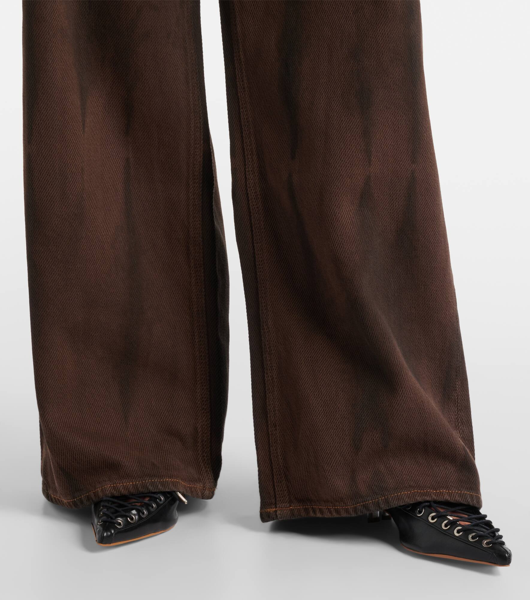 High-rise wide-leg jeans - 5