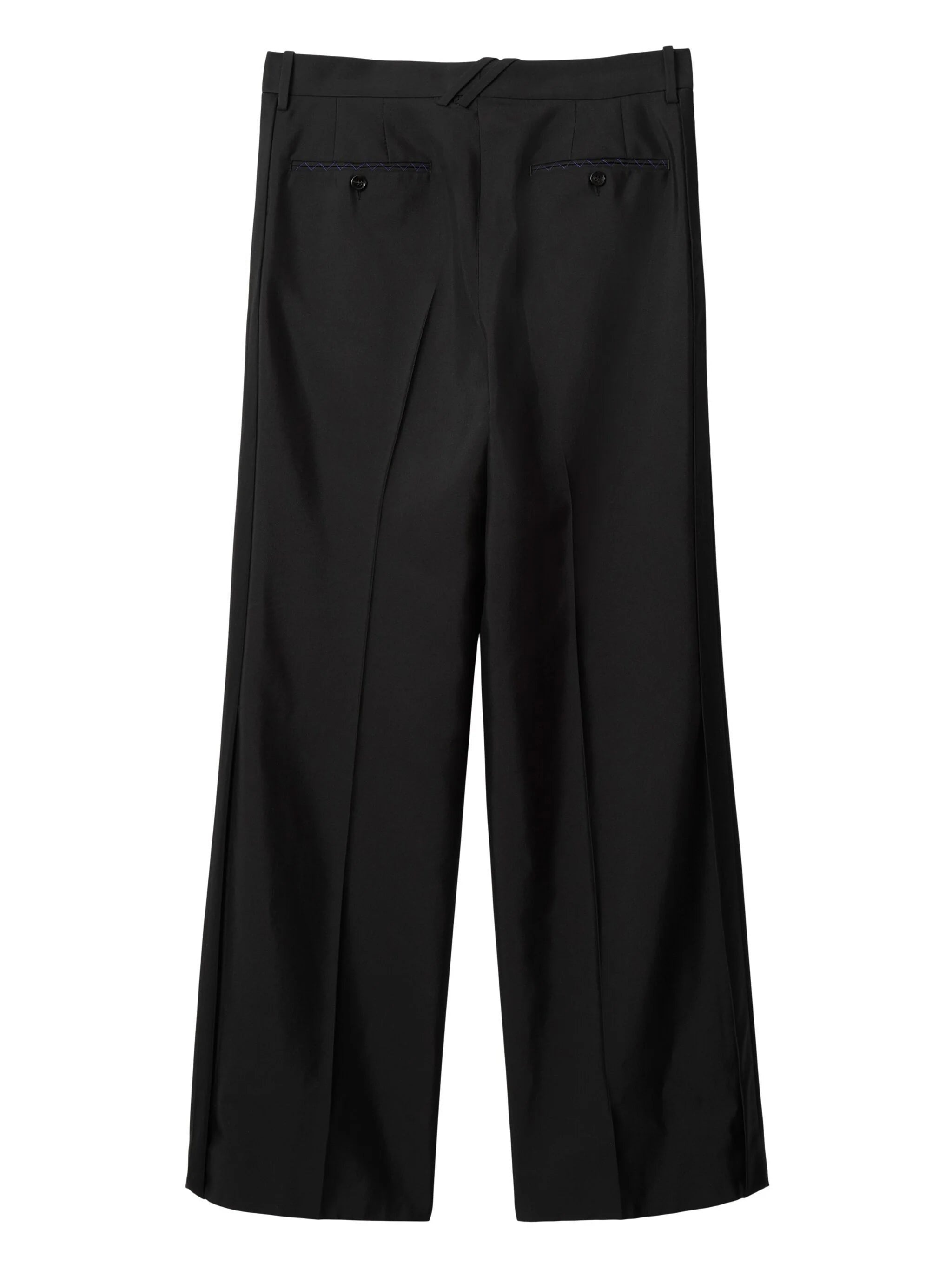 STRAIGHT-LEG WOOL-BLEND TROUSERS - 5