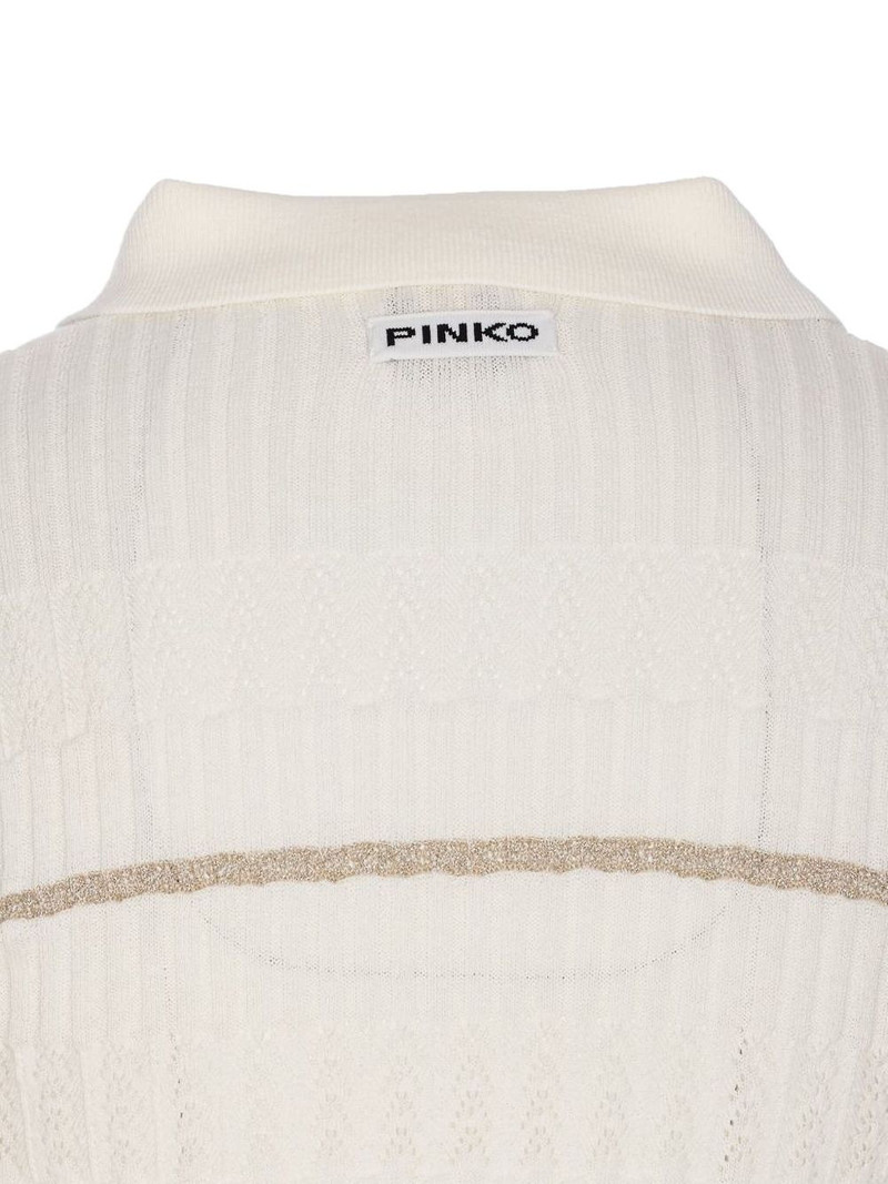 stripe-ribbed polo top 3