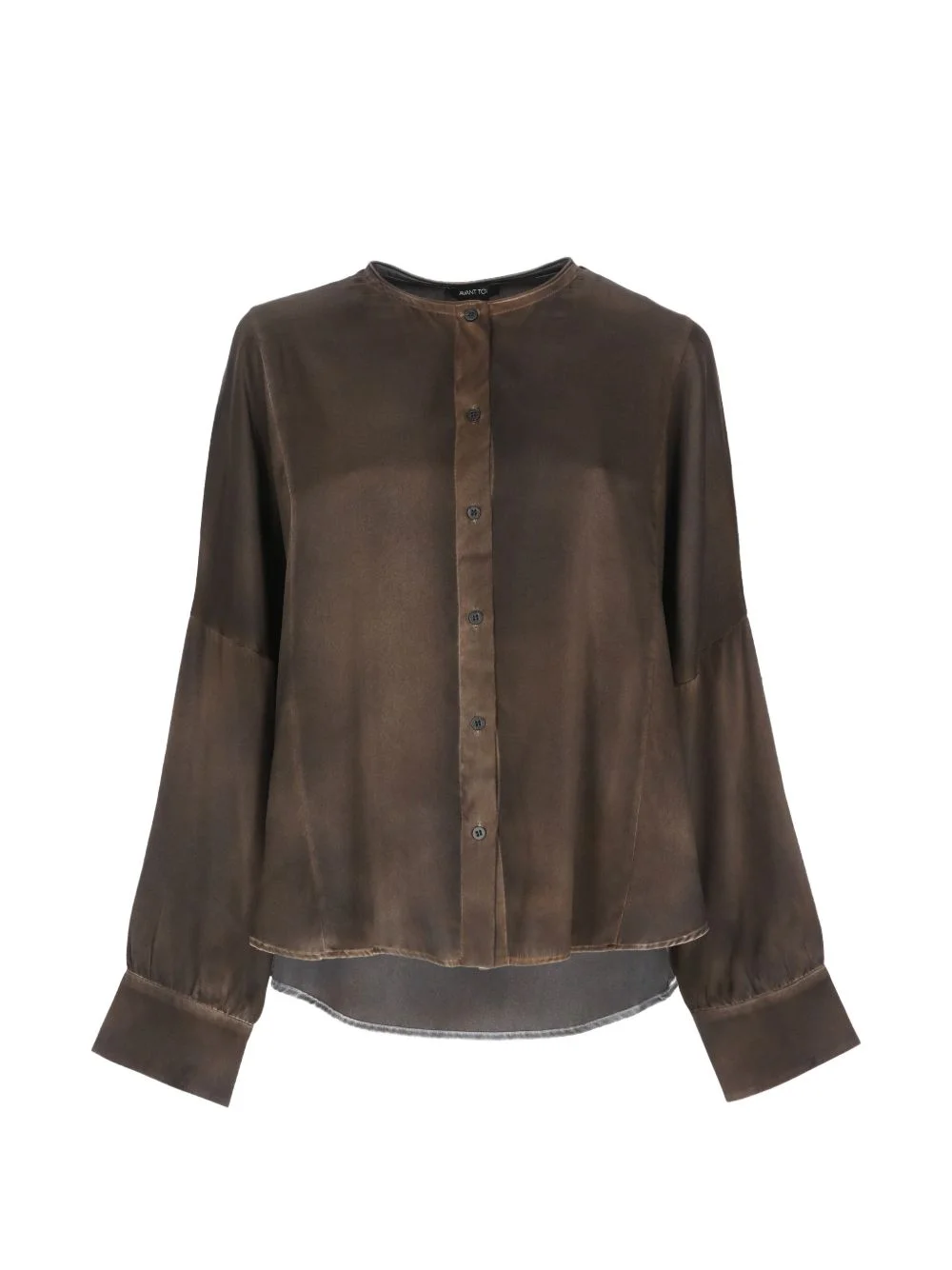 mandarin-collar shirt - 1