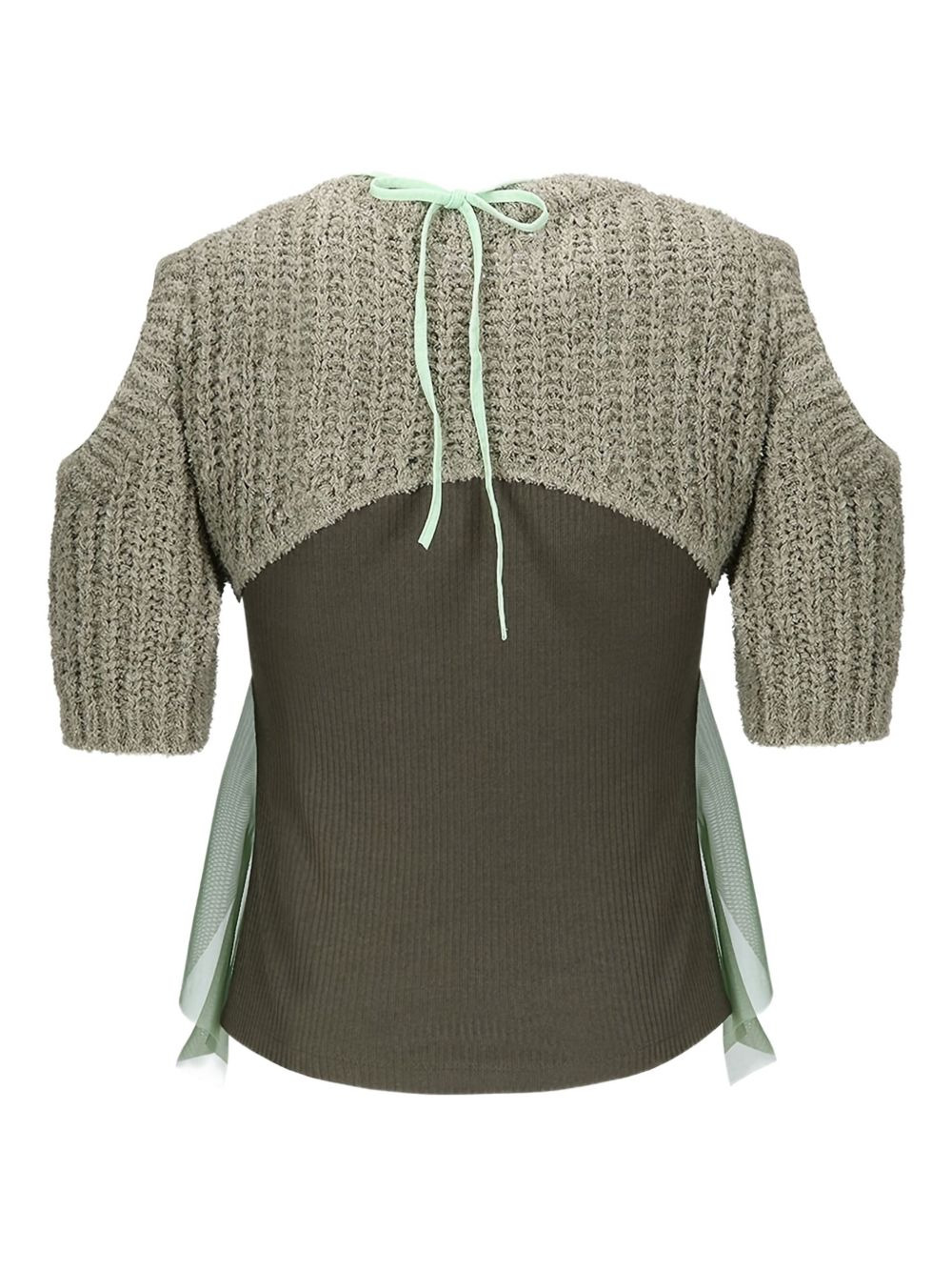 ruffled knit top - 2