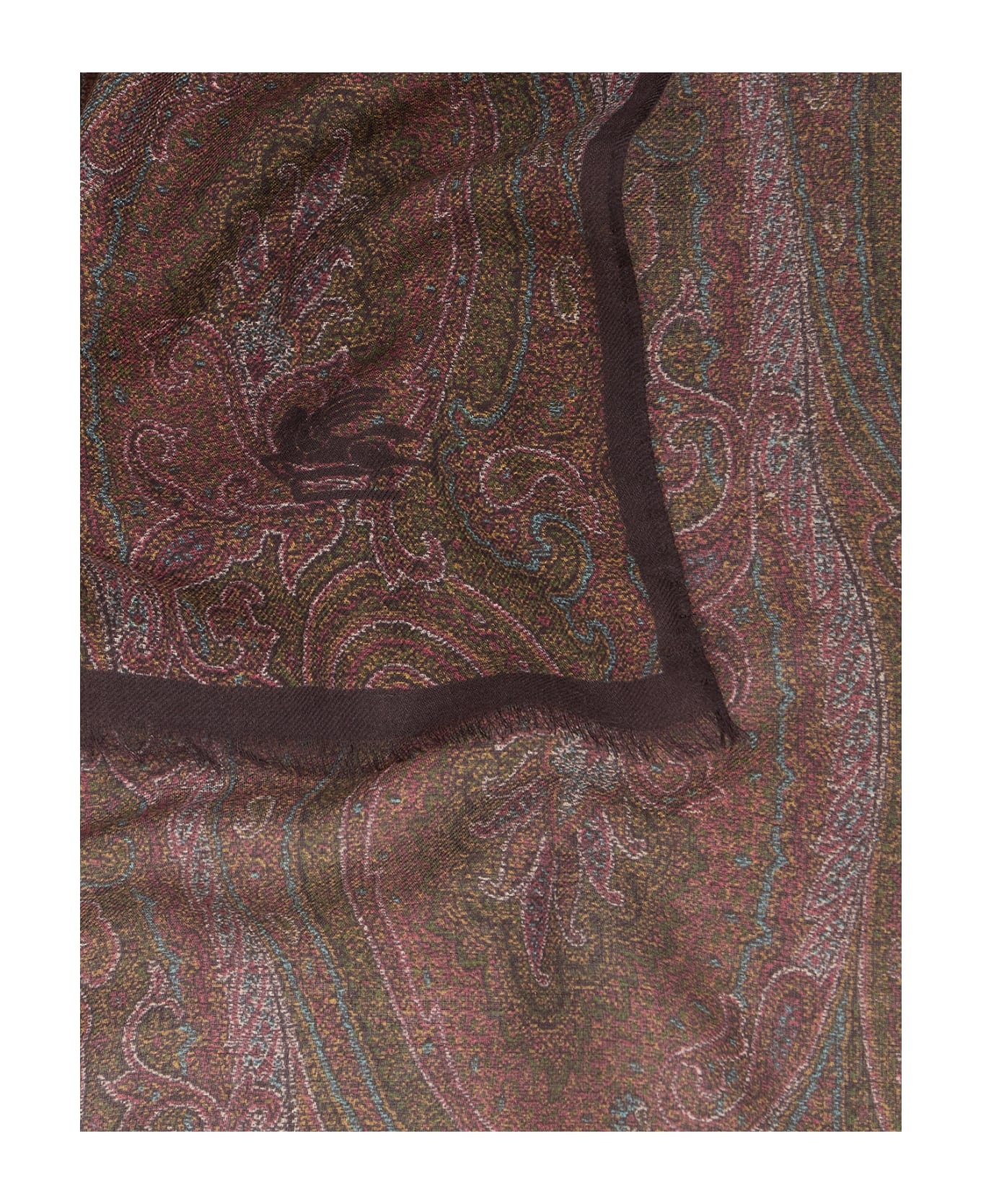 Red Paisley Scarf - 3