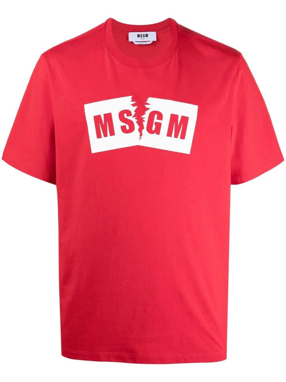 logo print cotton T-shirt - 1