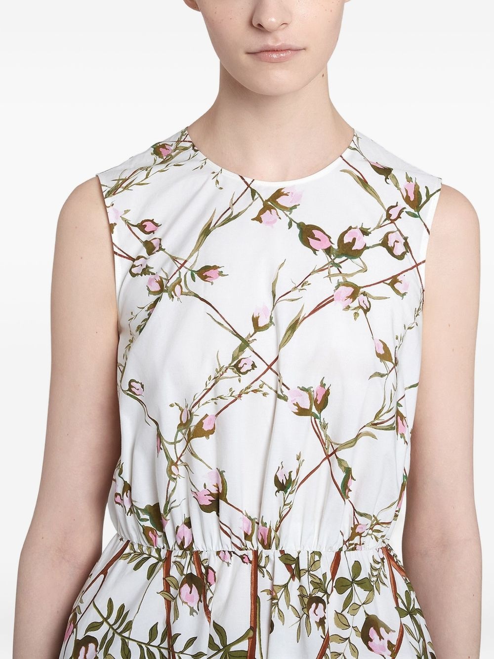 floral-print midi dress - 4