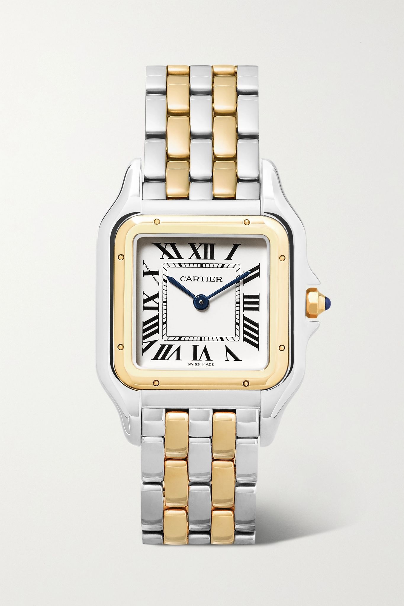 Panthère de Cartier 27mm medium 18-karat gold and stainless steel watch - 1