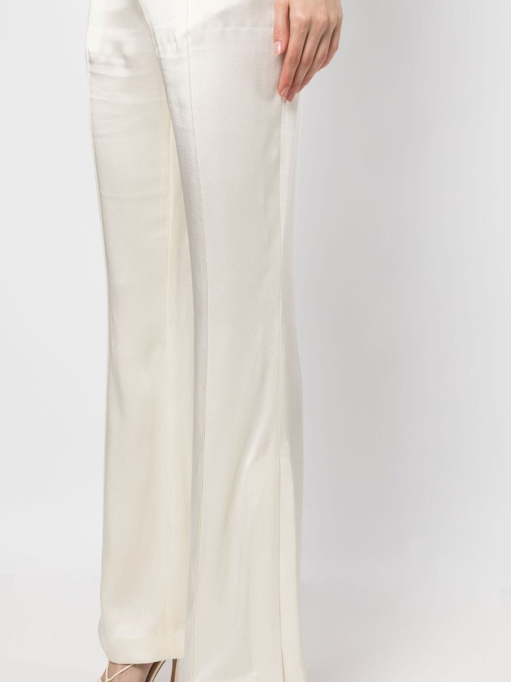 high-shine finish trousers - 5