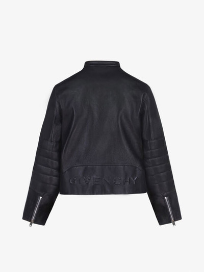 Givenchy GIVENCHY JACKET IN LEATHER WITH METALLIC DETAILS outlook