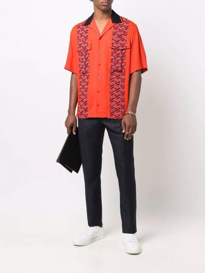 VERSACE monogram stripes shirt outlook