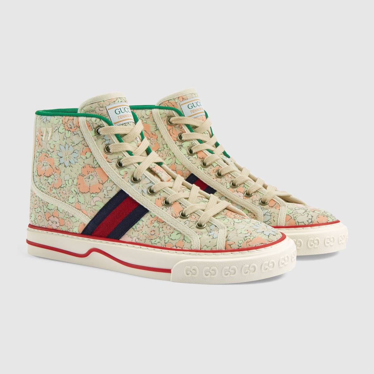 Women's Gucci Tennis 1977 Liberty London high top sneaker - 2