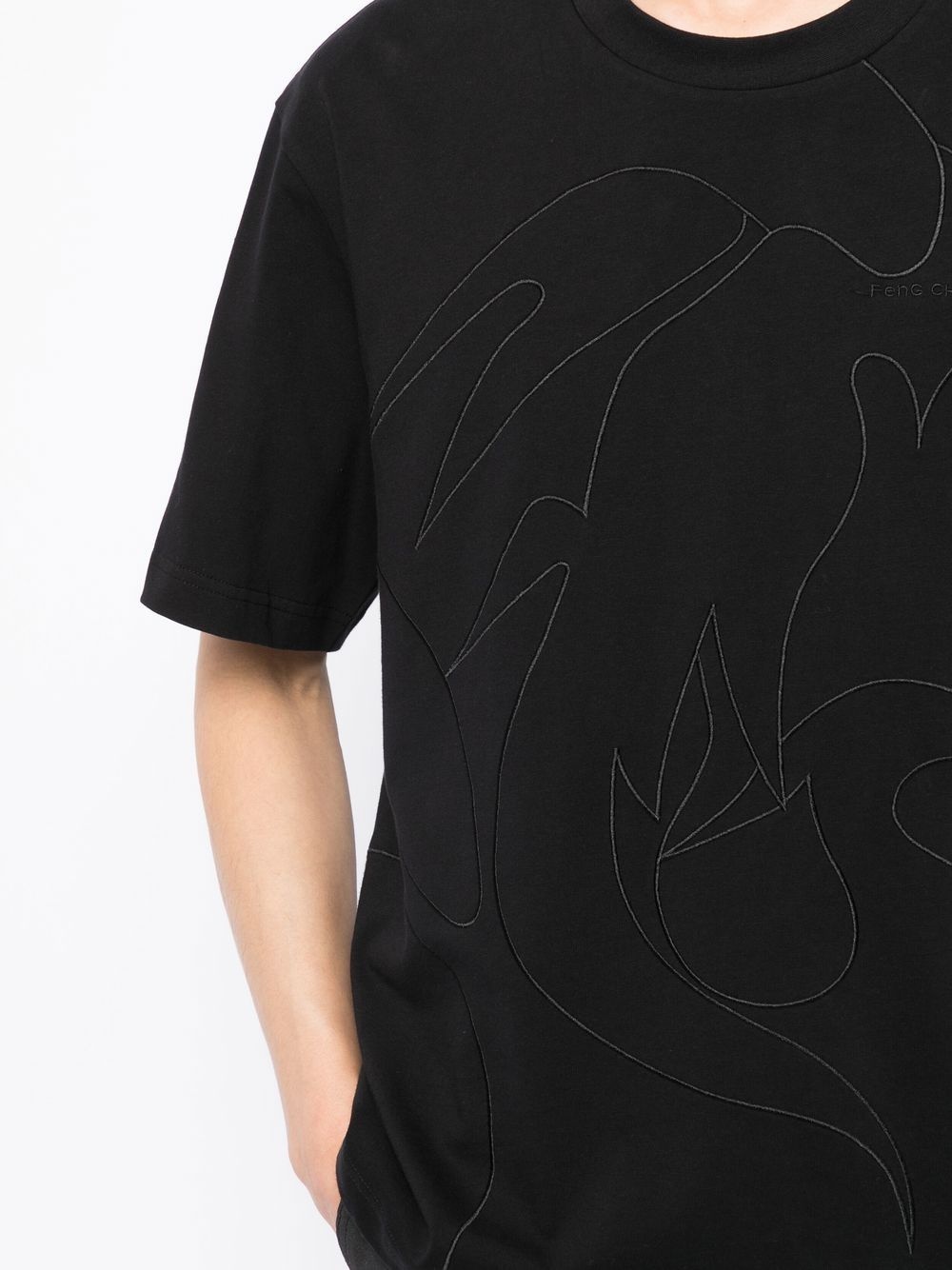 Phoenix embroidered T-shirt - 6
