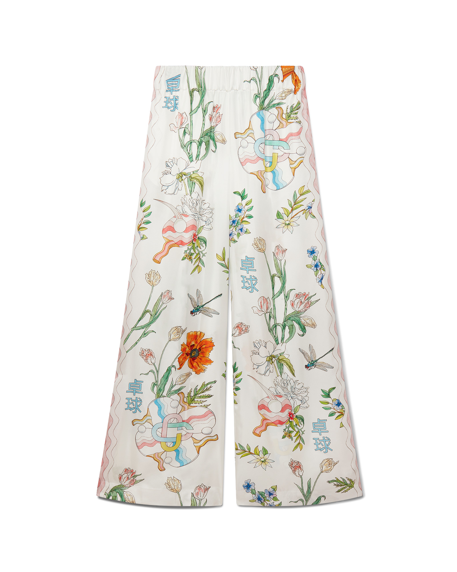Ping Pong Fleurie Jour Silk Trousers - 2