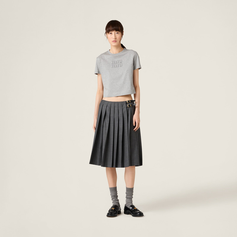 Miu Miu Cotton jersey T-shirt outlook