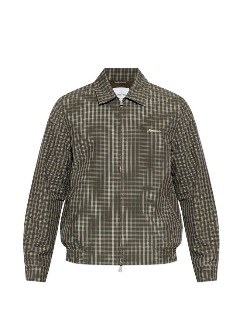 Sabeck plaid-pattern zip-fastening jacket 1