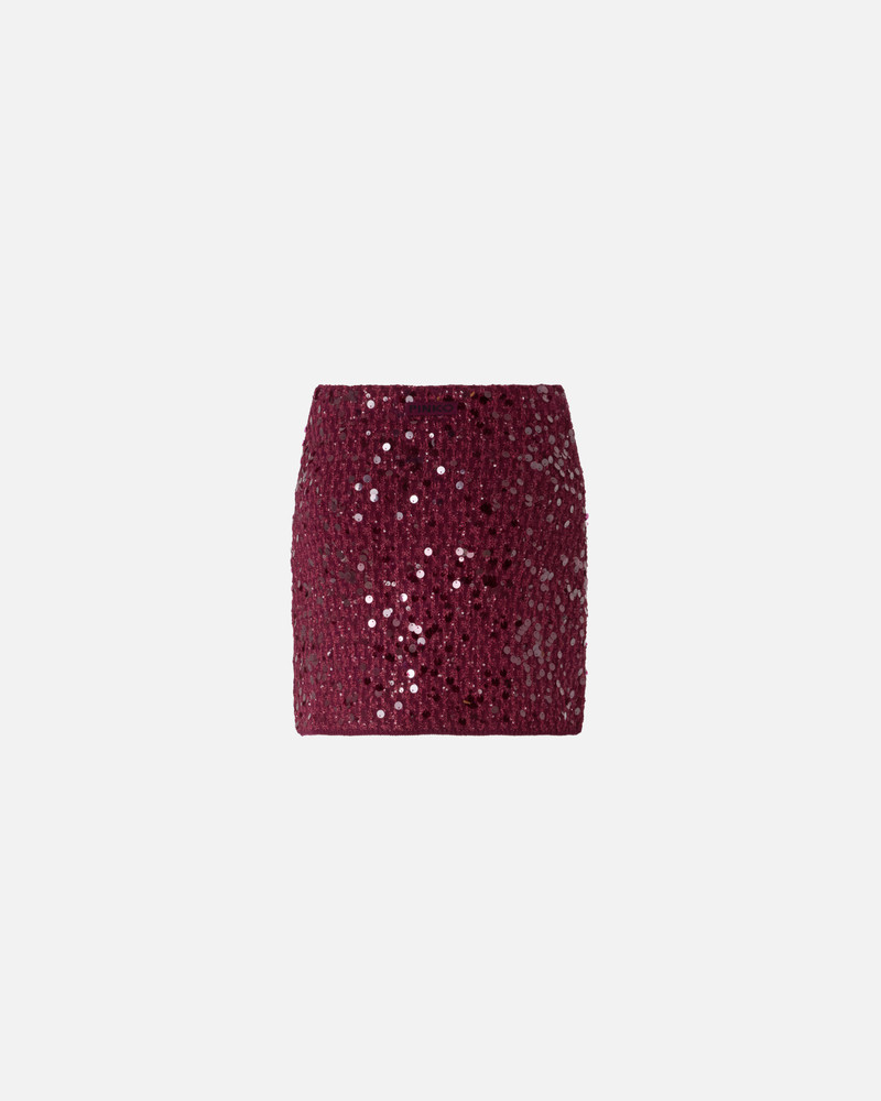 ALL-OVER SEQUINNED MINI SKIRT 1
