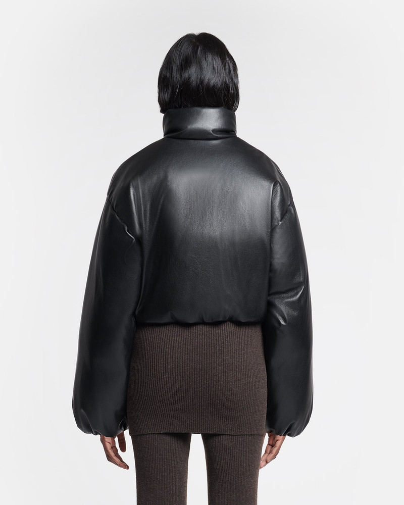 Cropped Okobor™ Alt-Leather Puffer Jacket 3