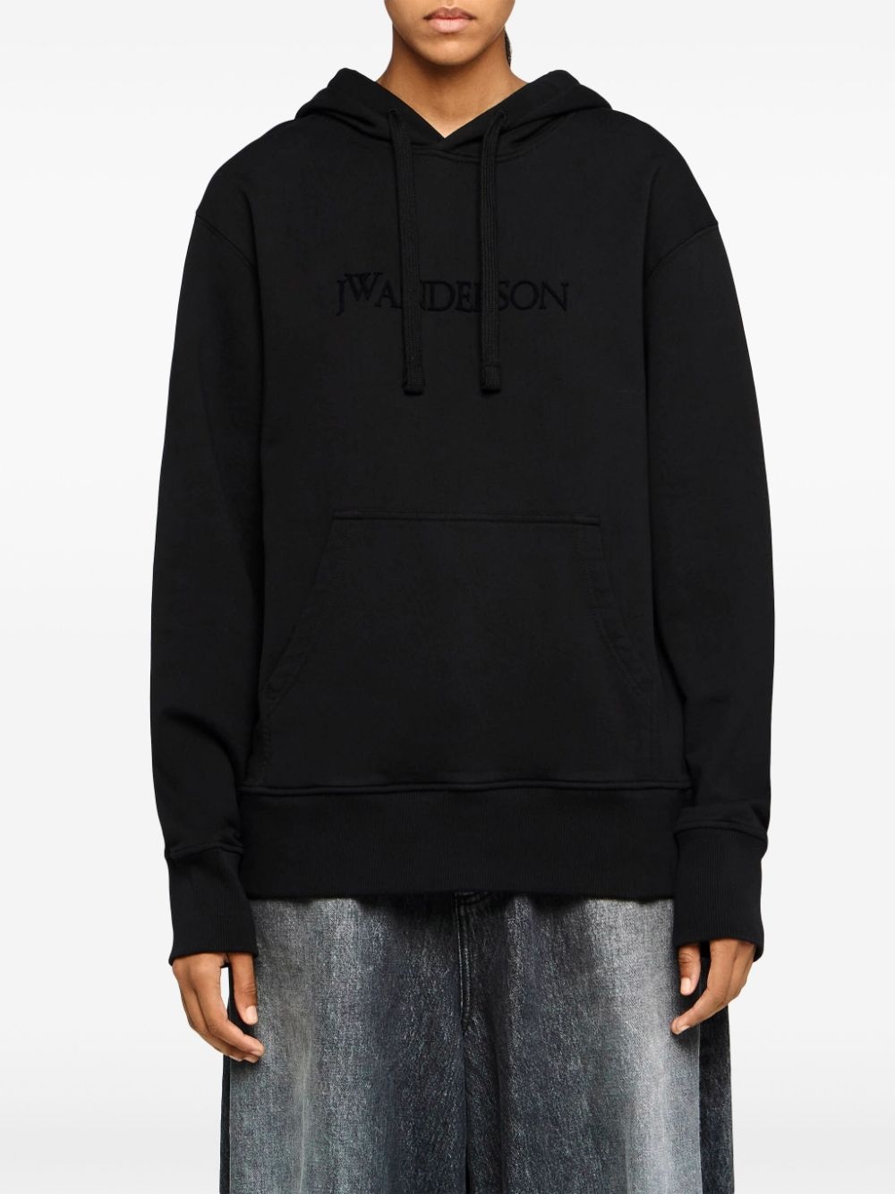 Classic logo-embroidered hoodie - 3