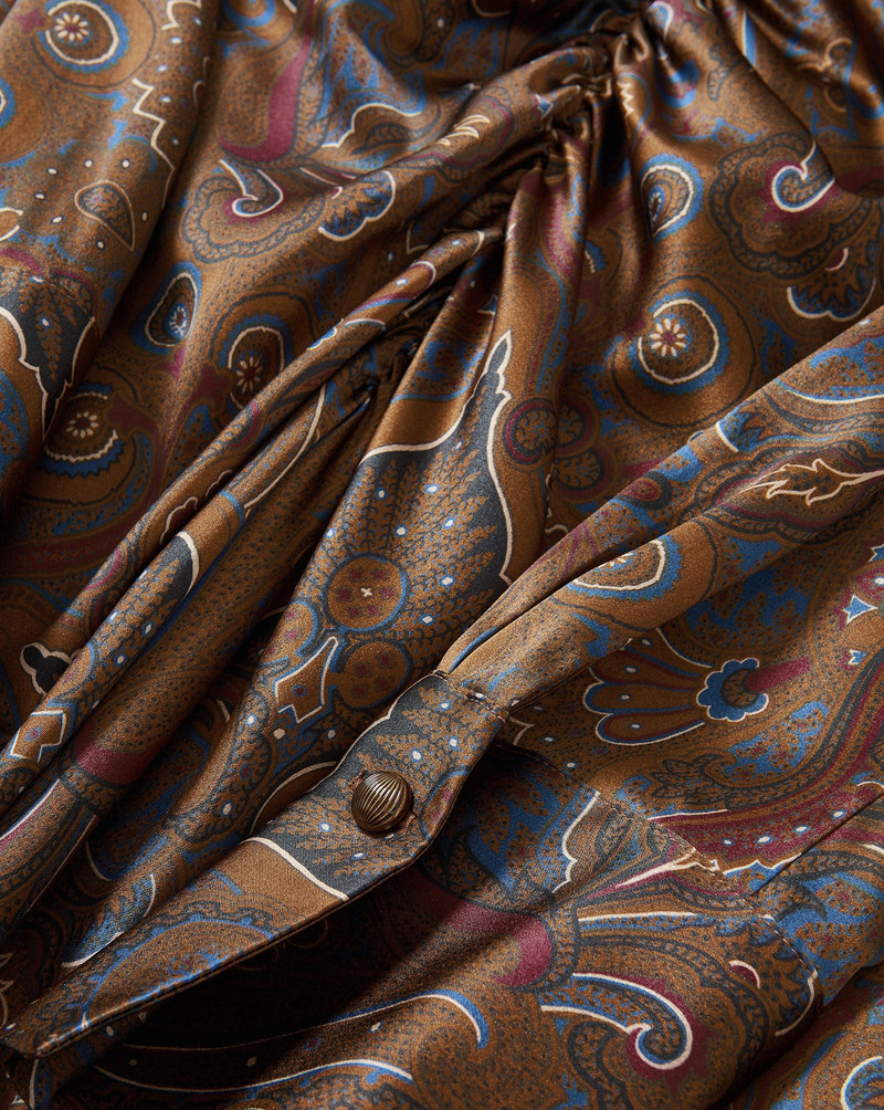 IRMA STRETCH-SILK MIDI DRESS 4