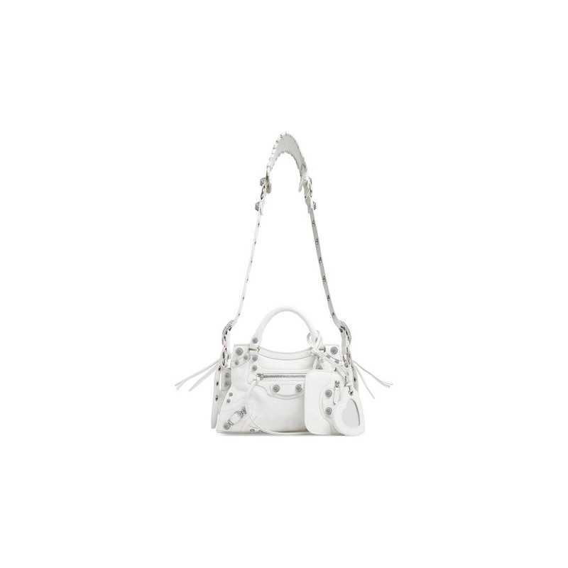 Women's Neo Cagole Xs Handbag With Rhinestones in White 1