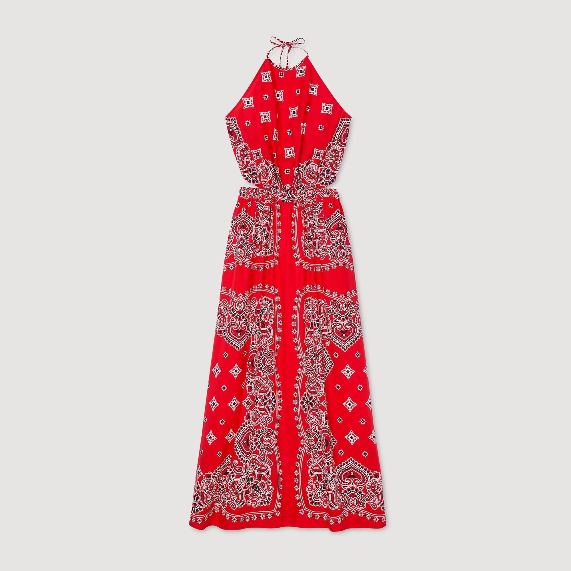 BANDANA-PRINT MAXI DRESS - 6