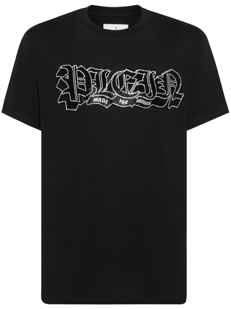 logo-embellished cotton T-shirt 1