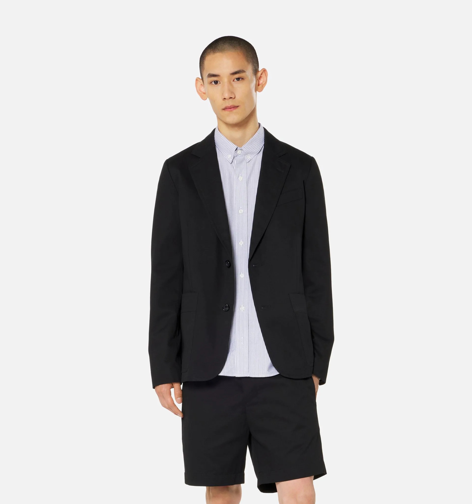 Two Buttons Patch Pockets Jacket - 2