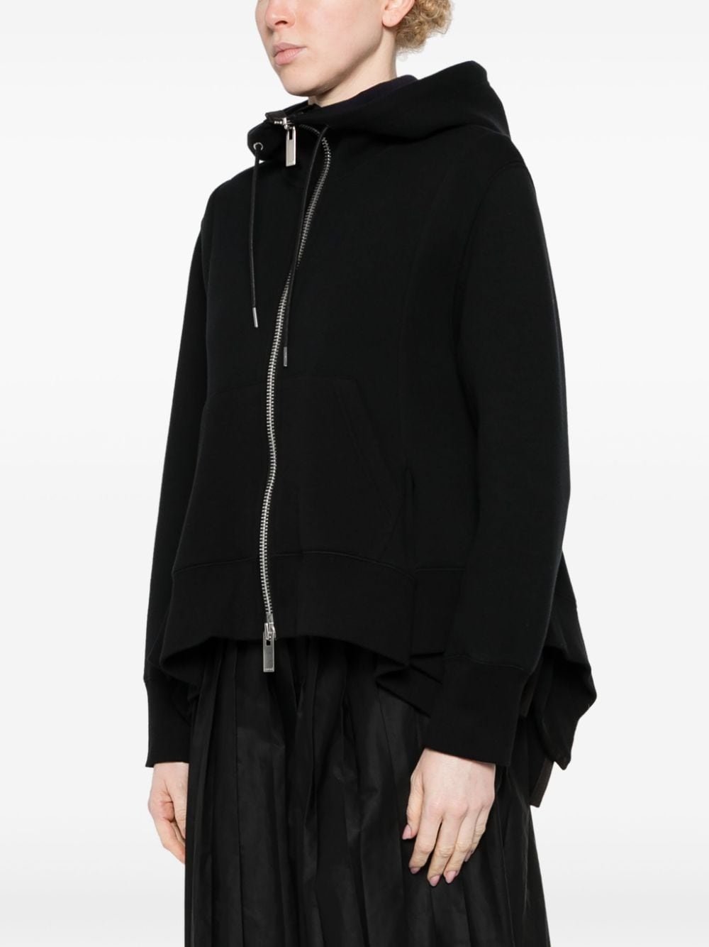asymmetric zip-up hoodie - 3