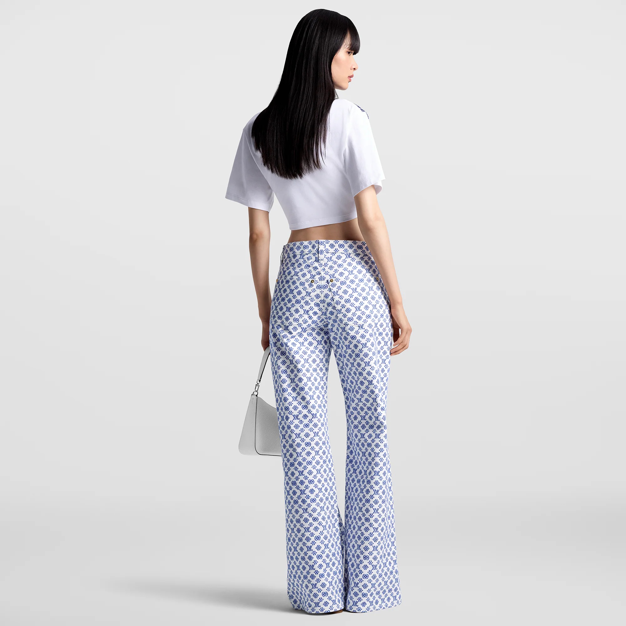 Blurry Monogram Boot-Cut Jeans - 3