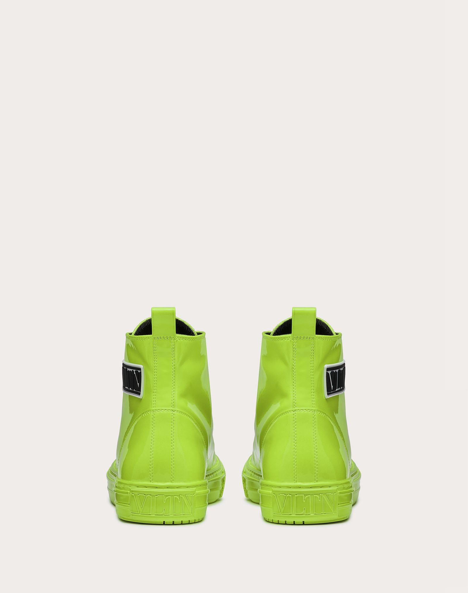 Giggies High-top Sneaker in Neon Patent Calfskin - 3