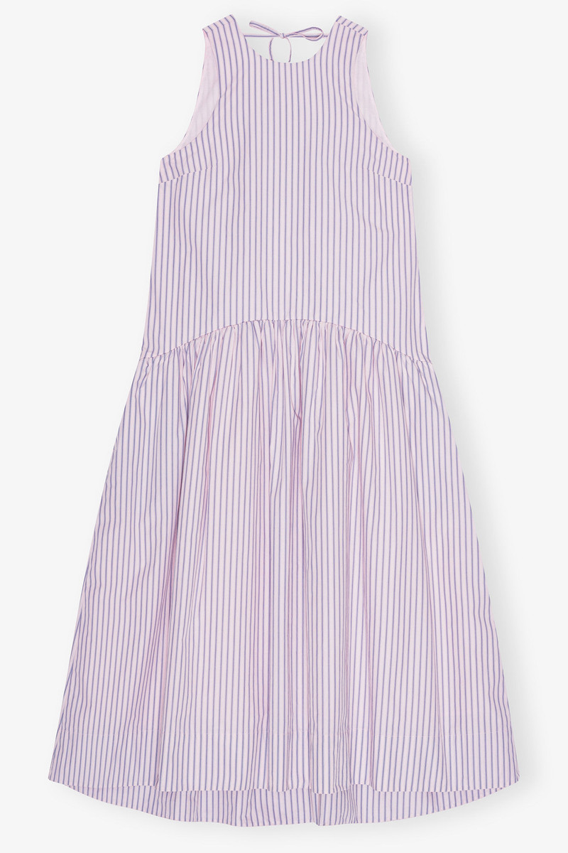 OVERDYED STRIPE COTTON DRESS 1