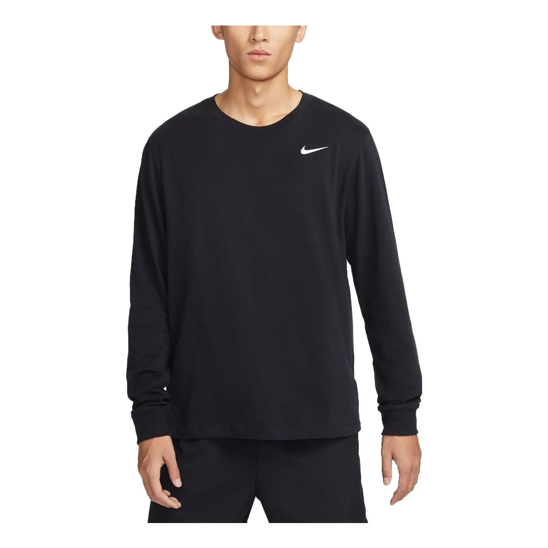 Nike Dri-FIT UV Long Sleeve Miler Running T-Shirt 'Black' BV7970-010 - 1