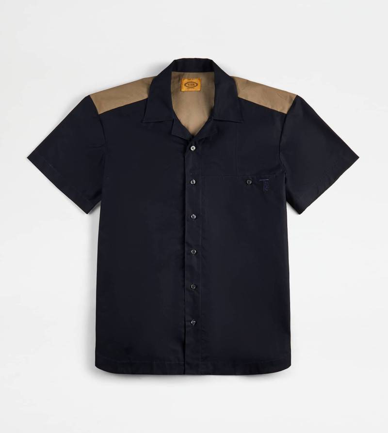 BOWLING COLLAR SHIRT - BLUE 1
