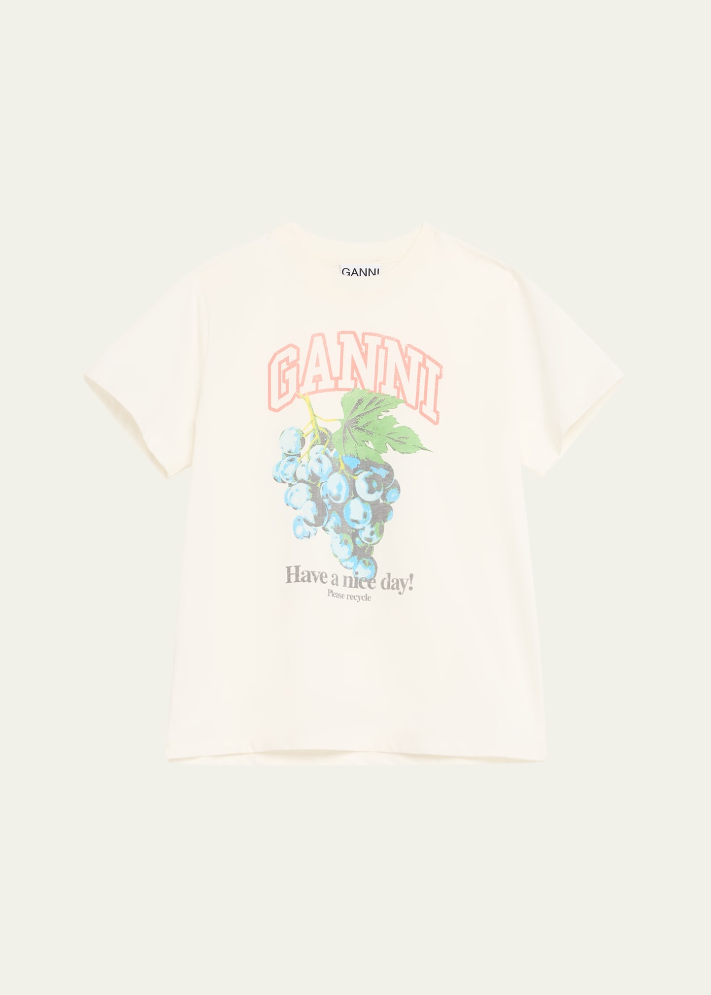 Relaxed Cotton-Jersey Grapes T-Shirt - 1