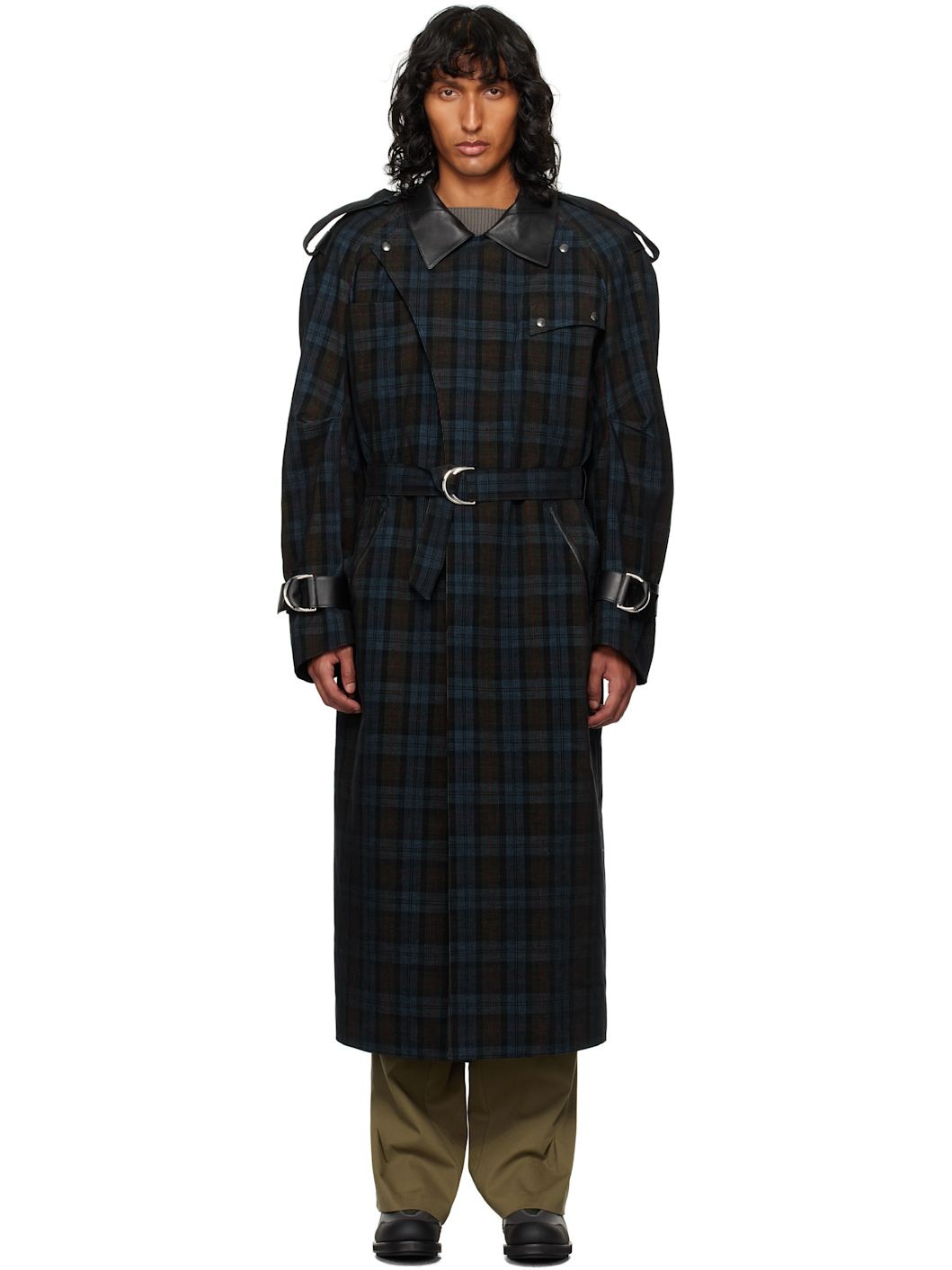 Blue Edward Trench Coat - 1