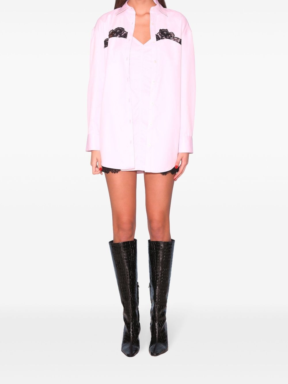 poplin shirt dress - 2