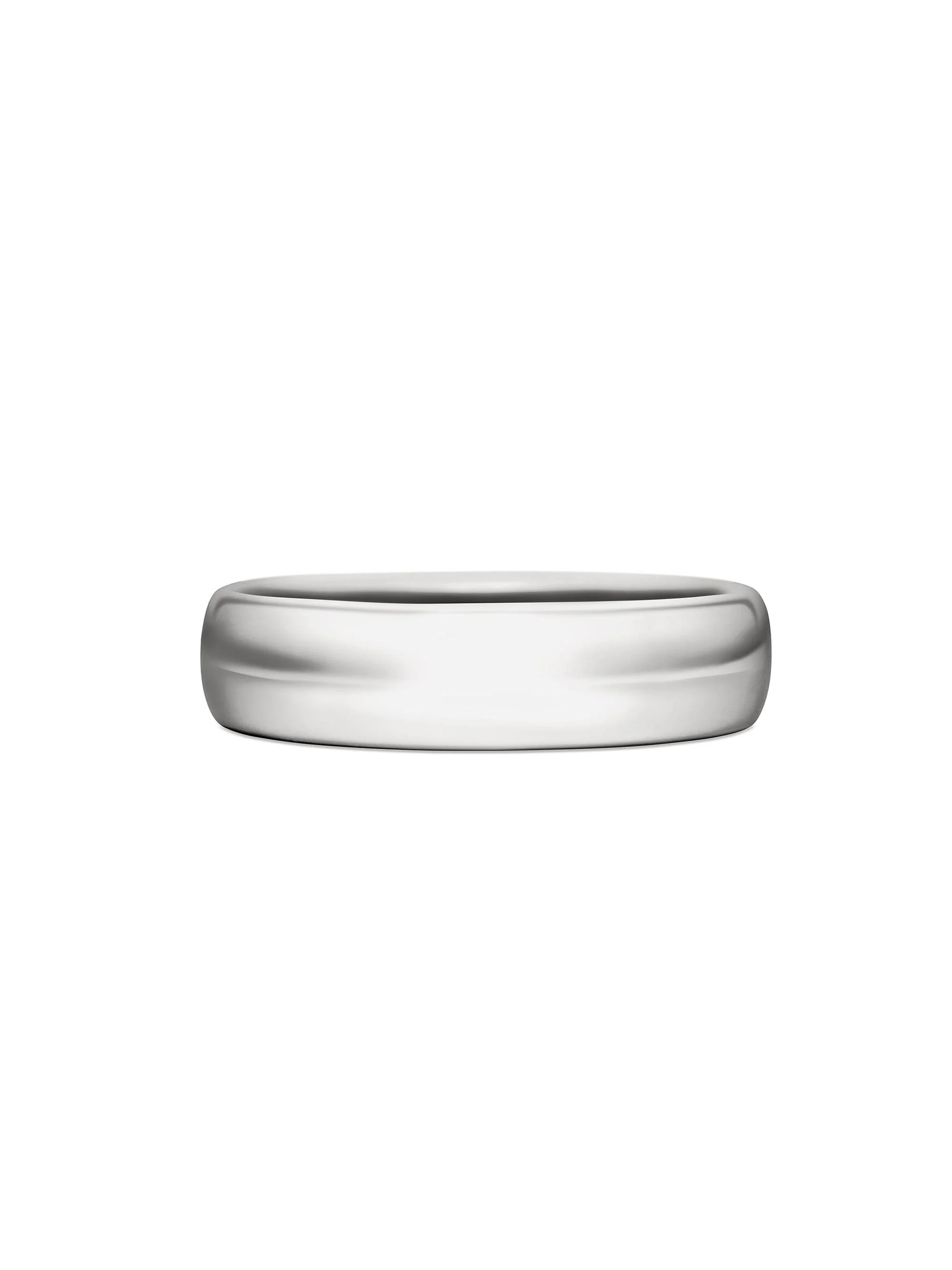 Men's DY Classic Band Ring In Platinum, 6mm - Silver - 1