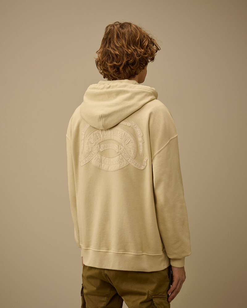 Diagonal Fleece Boxy Zip Hooded Sweatshirt 4