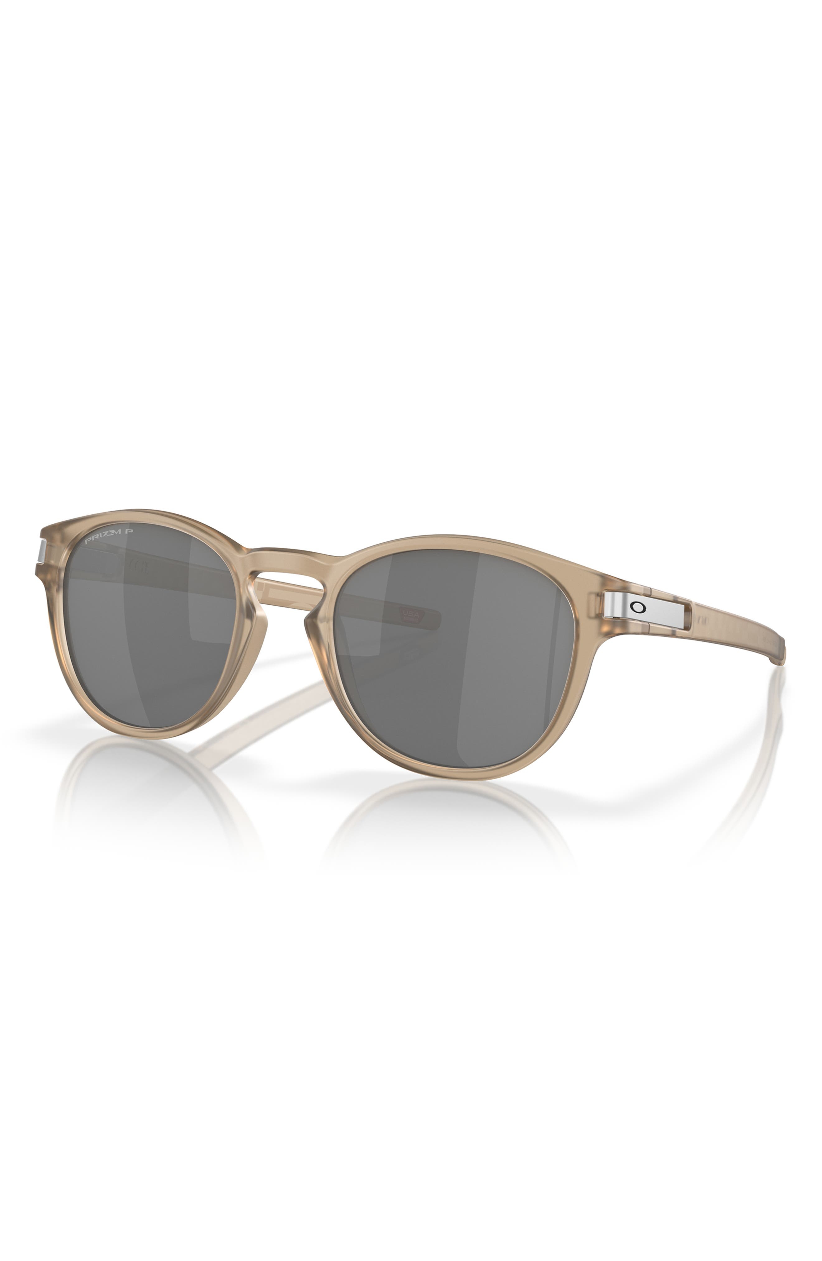 Oakley Latch 53mm Prizm™ Oval Sunglasses in Shiny Black at Nordstrom - 2