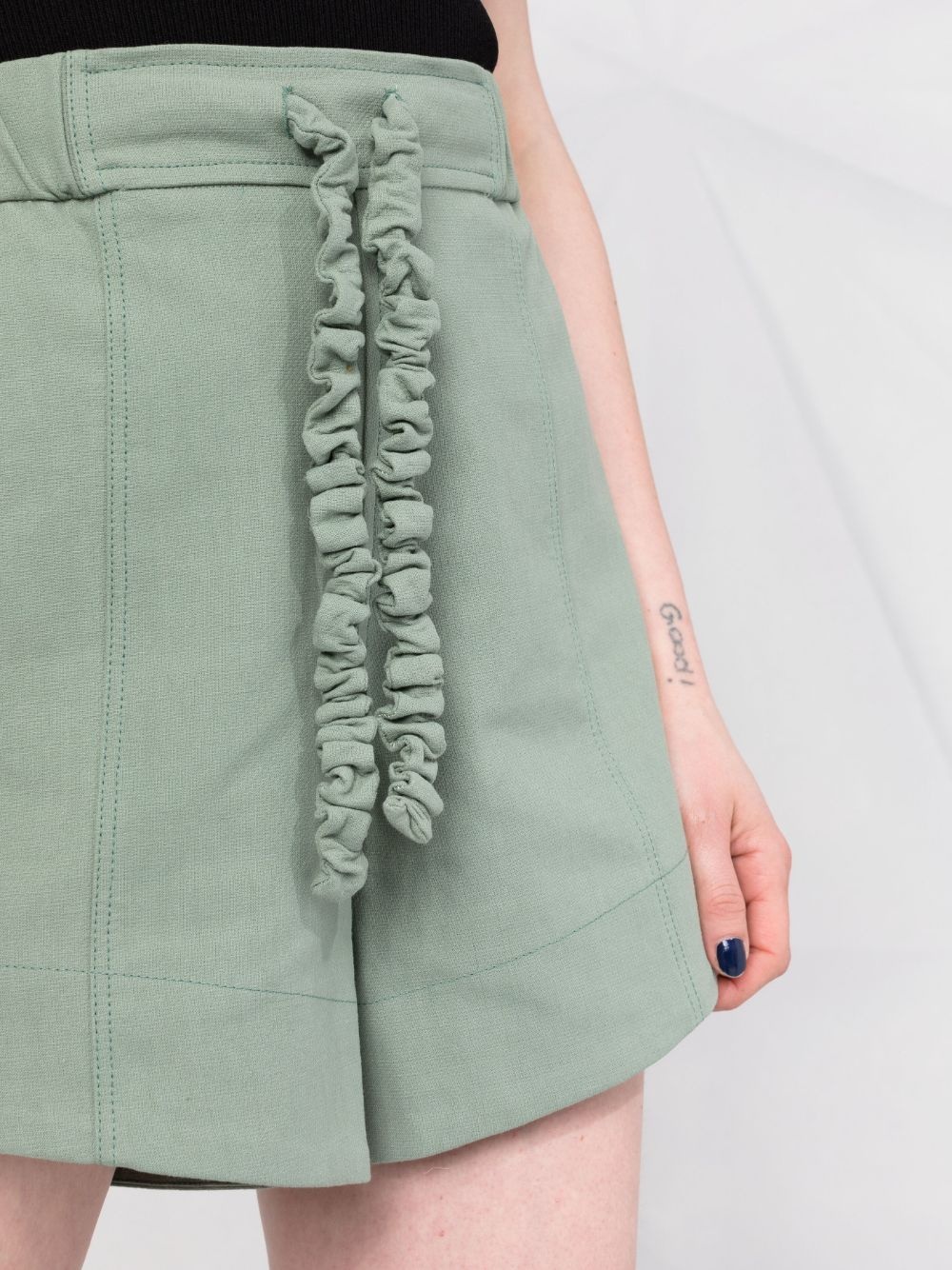 drawstring suiting shorts - 3