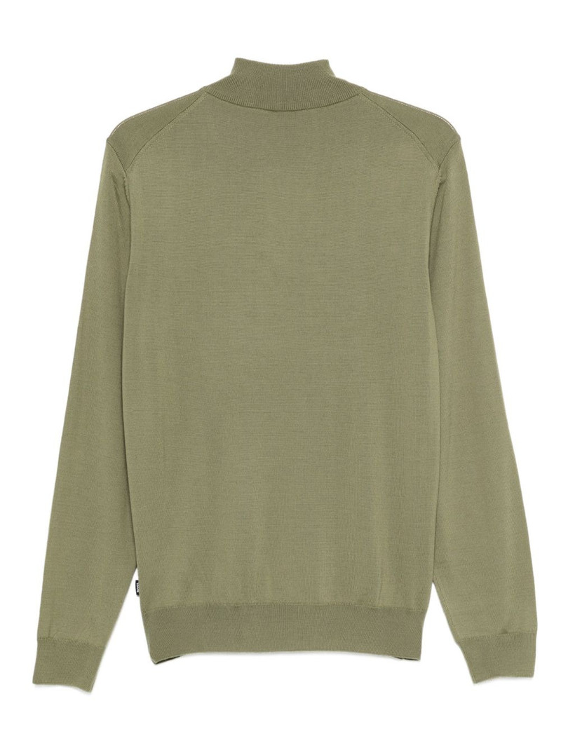 BOSS zip-neck sweater outlook