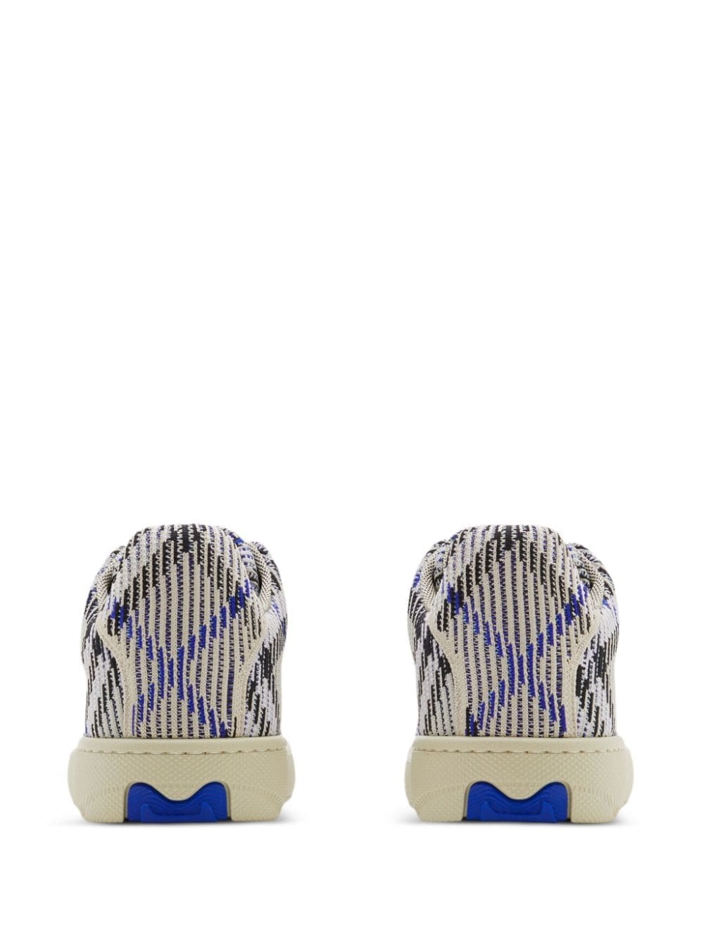 Box checked knitted sneakers - 2